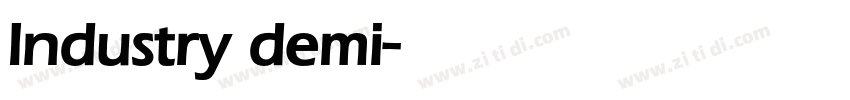 lndustry demi字体转换
